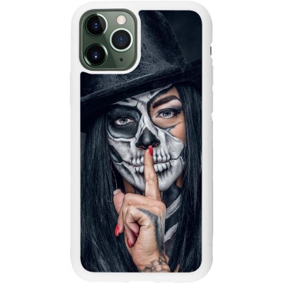 Coque iPhone 11 Pro - Silicone rigide blanc Halloween 18 19