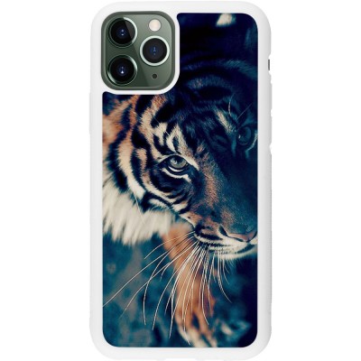 Coque iPhone 11 Pro - Silicone rigide blanc Incredible Lion