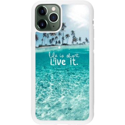 Coque iPhone 11 Pro - Silicone rigide blanc Summer 18 24