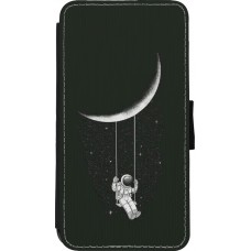 Coque iPhone 11 Pro - Wallet noir Astro balançoire