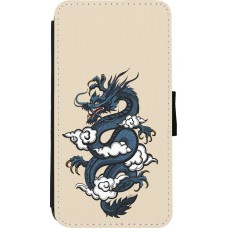 Coque iPhone 11 Pro - Wallet noir Blue Dragon Tattoo