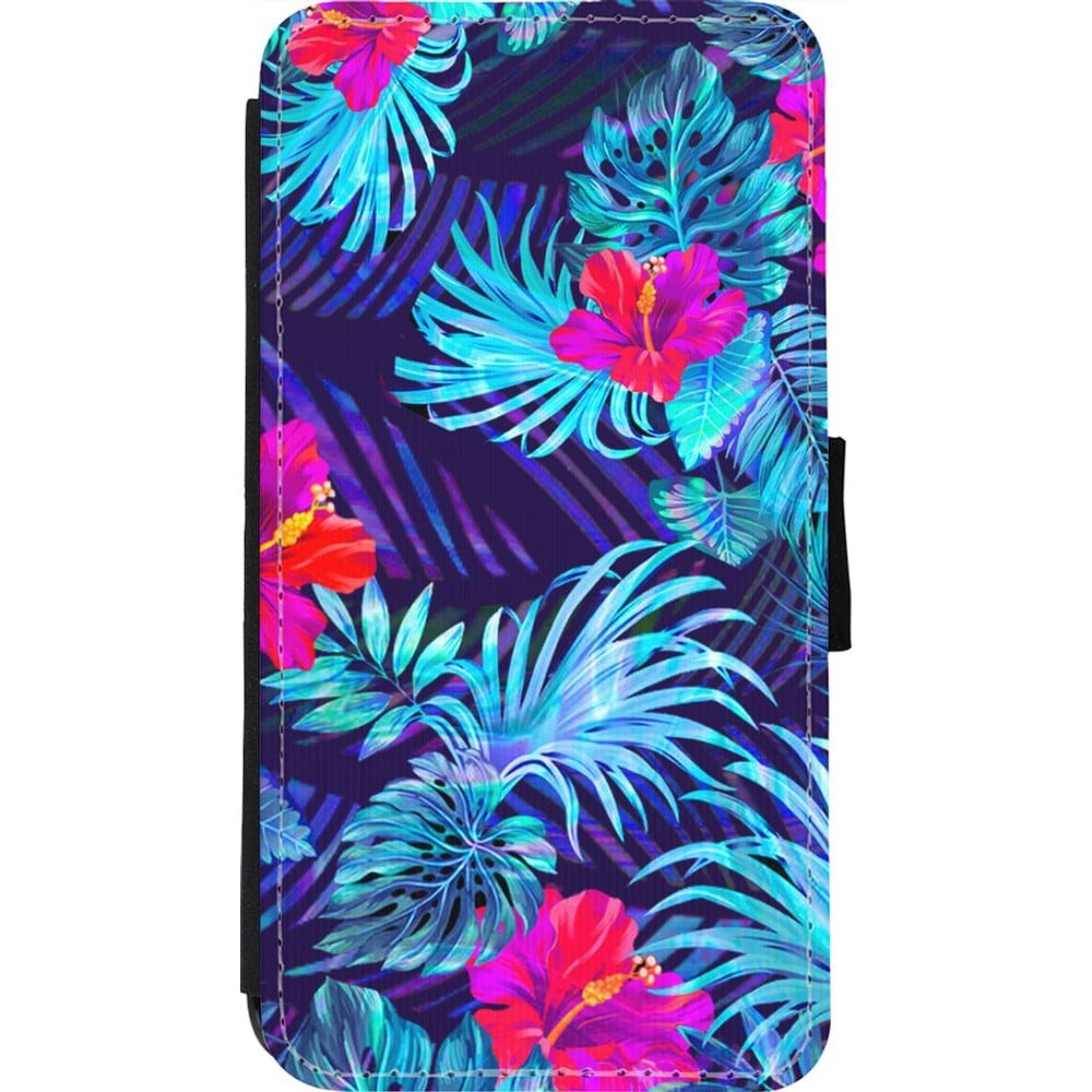 Coque iPhone 11 Pro - Wallet noir Blue Forest