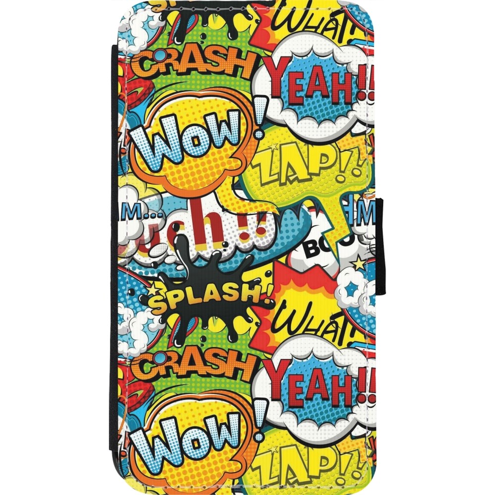 Coque iPhone 11 Pro - Wallet noir Cartoons slogans