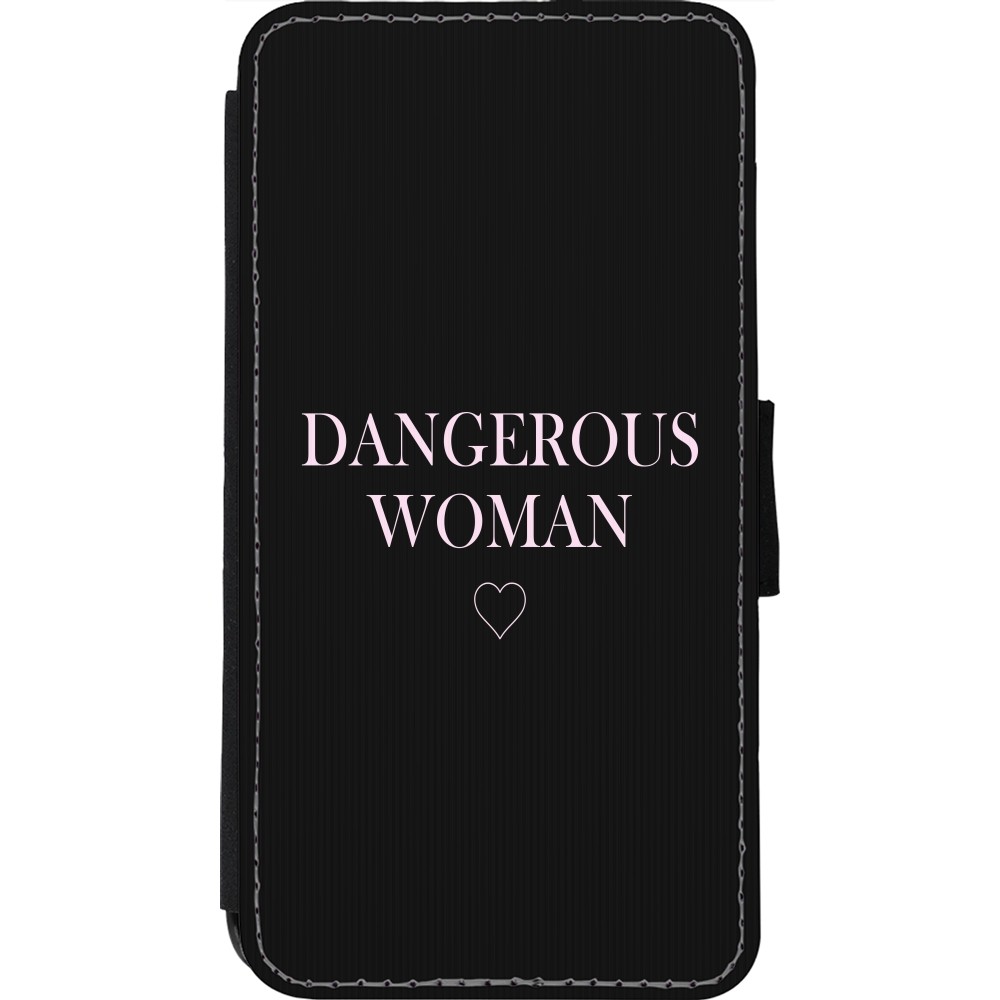 Coque iPhone 11 Pro - Wallet noir Dangerous woman