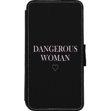 Coque iPhone 11 Pro - Wallet noir Dangerous woman