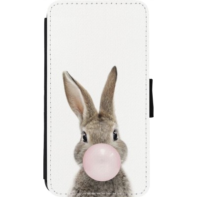 Coque iPhone 11 Pro - Wallet noir Easter 2023 bubble gum bunny