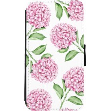 Coque iPhone 11 Pro - Wallet noir Easter 2024 pink flowers