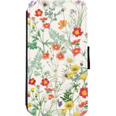 Coque iPhone 11 Pro - Wallet noir Flora Botanical Wildlife