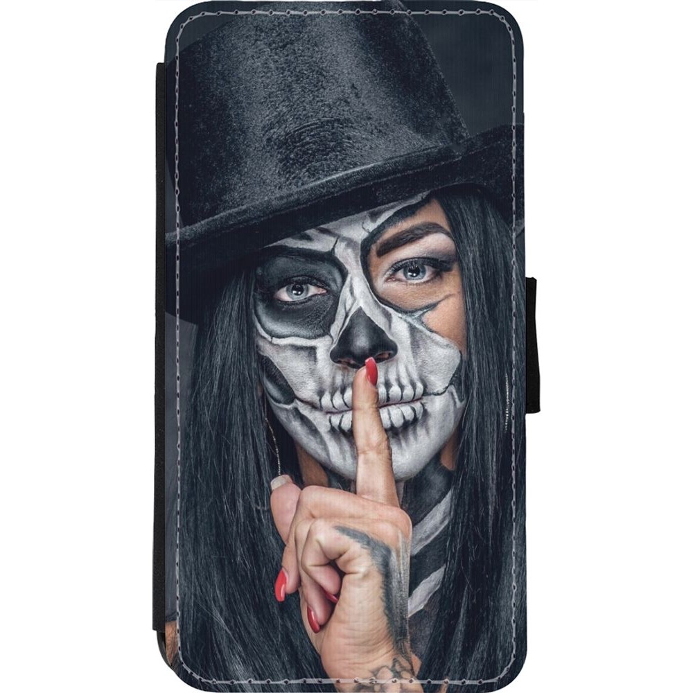 Coque iPhone 11 Pro - Wallet noir Halloween 18 19