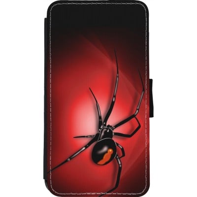 Coque iPhone 11 Pro - Wallet noir Halloween 2023 spider black widow