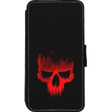 Coque iPhone 11 Pro - Wallet noir Halloween 2023 scary skull