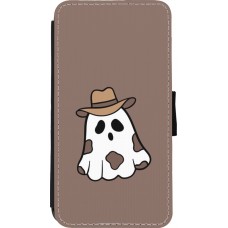 Coque iPhone 11 Pro - Wallet noir Halloween 2024 cowboy ghost