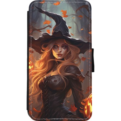 Coque iPhone 11 Pro - Wallet noir Halloween 2024 sexy witch