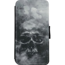 Coque iPhone 11 Pro - Wallet noir Halloween 2024 smoky skull