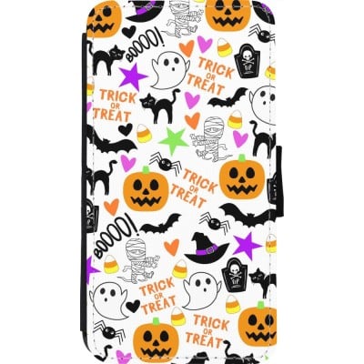 Coque iPhone 11 Pro - Wallet noir Halloween 2024 trick or treat