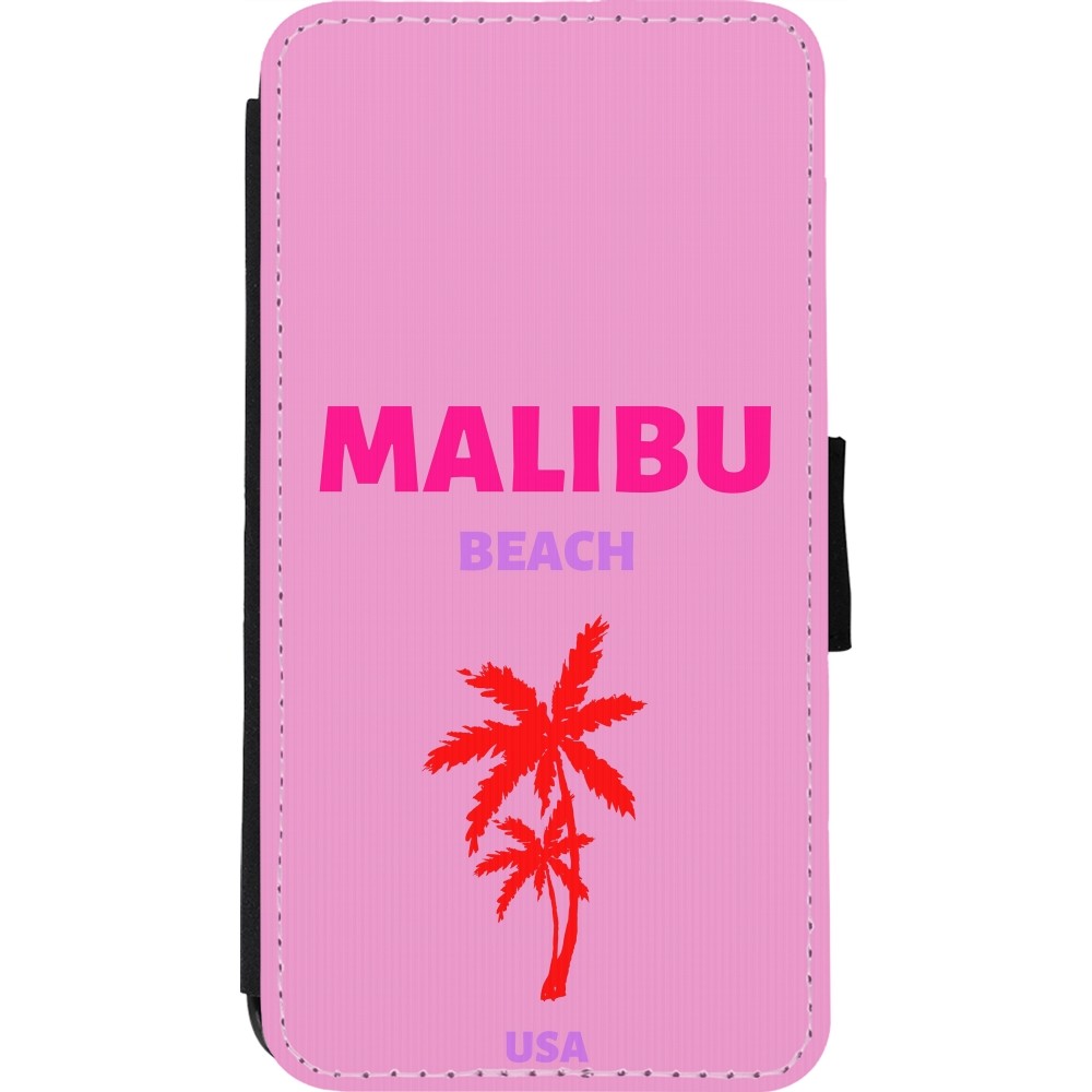 iPhone 11 Pro Case Hülle - Wallet schwarz Pop Summer Destination Malibu