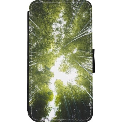 Coque iPhone 11 Pro - Wallet noir Spring 23 forest blue sky