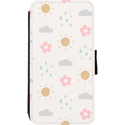 Coque iPhone 11 Pro - Wallet noir Spring 23 weather