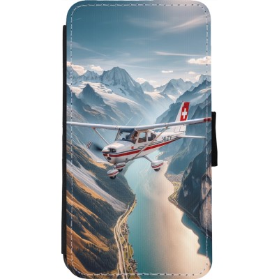 Coque iPhone 11 Pro - Wallet noir Vol Alpin Suisse