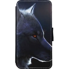 Coque iPhone 11 Pro - Wallet noir Wolf Shape