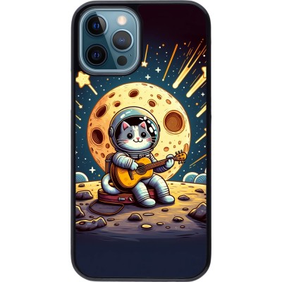 Coque iPhone 12 / 12 Pro - AstroCat RockLune