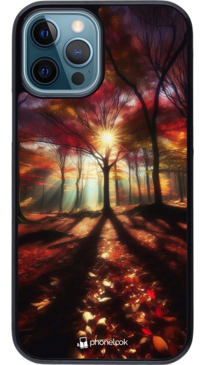 Coque iPhone 12 / 12 Pro - Automne doré glare