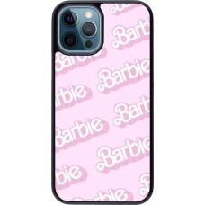 Coque iPhone 12 / 12 Pro - Barbie light pink pattern