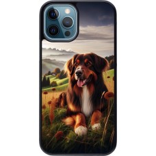 Coque iPhone 12 / 12 Pro - Chien Campagne Suisse