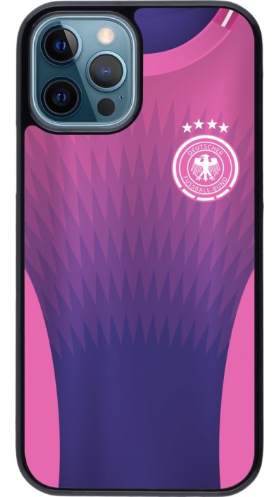 Coque iPhone 12 / 12 Pro - Maillot de football Allemagne Extérieur personnalisable