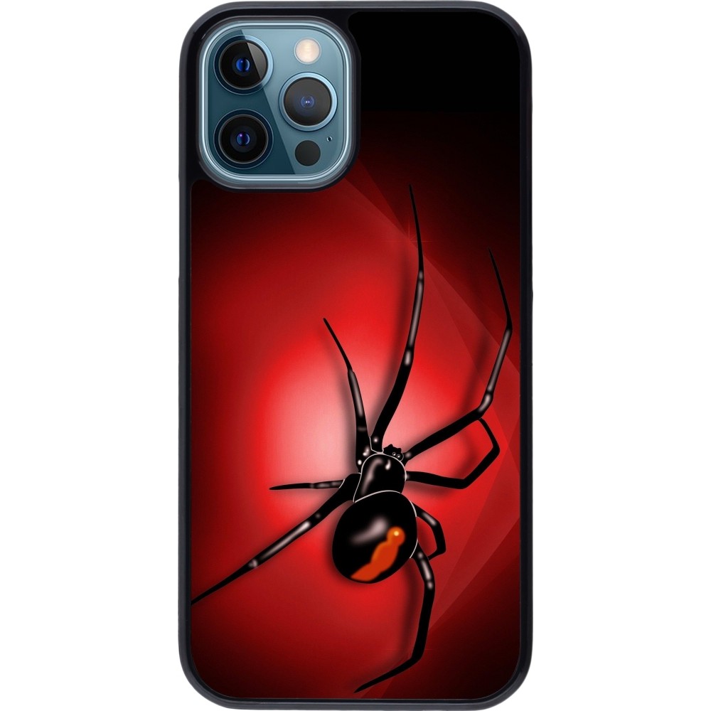 Coque iPhone 12 / 12 Pro - Halloween 2023 spider black widow