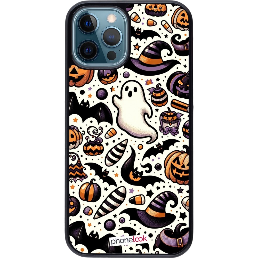 iPhone 12 / 12 Pro Case Hülle - Halloween 2024 Niedliches Muster