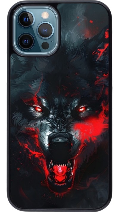 Coque iPhone 12 / 12 Pro - Halloween 2024 mad werewolf