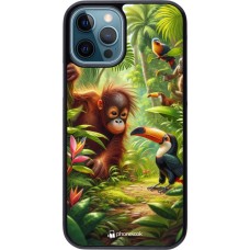 Coque iPhone 12 / 12 Pro - Jungle Tropicale Tayrona