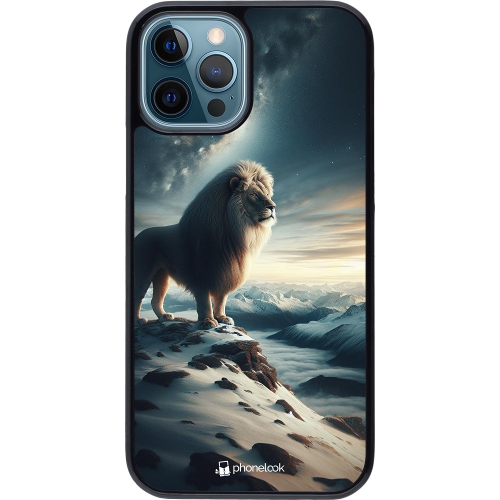 Coque iPhone 12 / 12 Pro - Le lion blanc