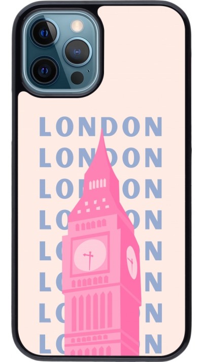 Coque iPhone 12 / 12 Pro - London Pink Print