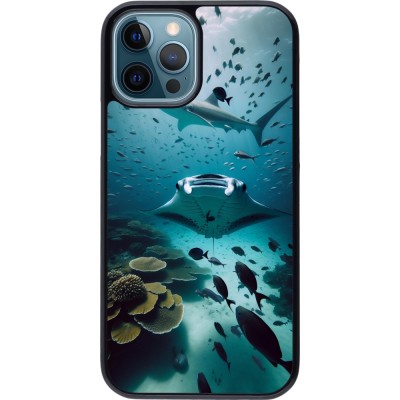 Coque iPhone 12 / 12 Pro - Manta Lagon Nettoyage