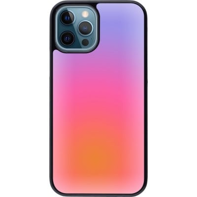 Coque iPhone 12 / 12 Pro - Orange Pink Blue Gradient