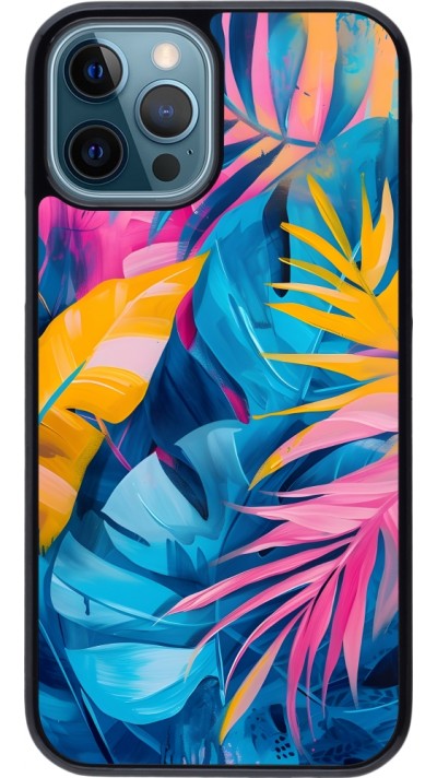 Coque iPhone 12 / 12 Pro - Palms Blue