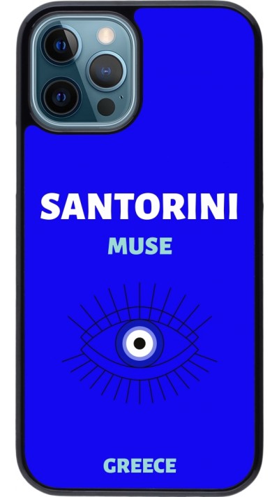 Coque iPhone 12 / 12 Pro - Pop Summer Destination Santorini