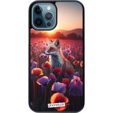 Coque iPhone 12 / 12 Pro - Renard pourpre au crépuscule