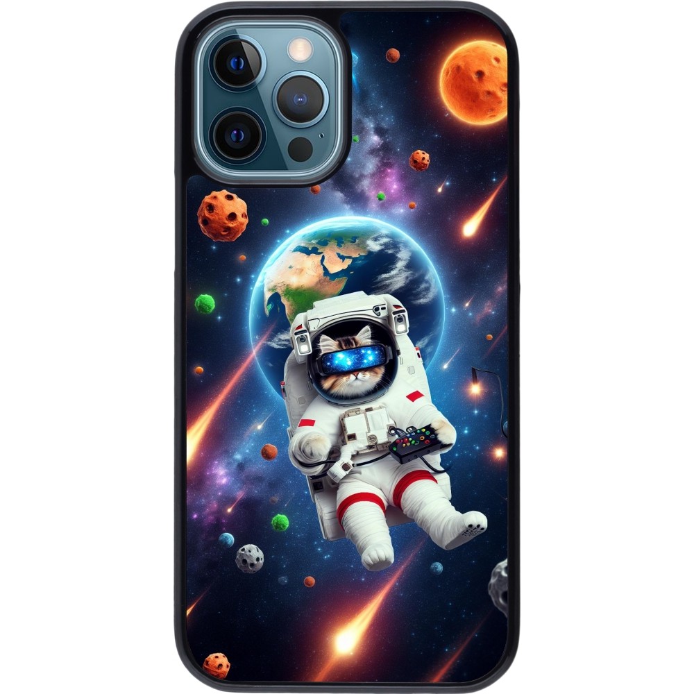 Coque iPhone 12 / 12 Pro - VR SpaceCat Odyssey