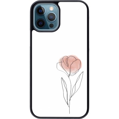 Coque iPhone 12 / 12 Pro - Spring 23 minimalist flower