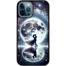 Coque iPhone 12 / 12 Pro - Valentine 2024 Love under the moon