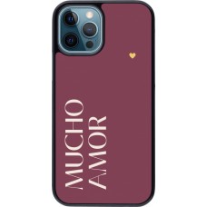 Coque iPhone 12 / 12 Pro - Valentine 2024 mucho amor rosado