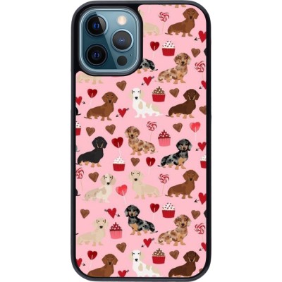 Coque iPhone 12 / 12 Pro - Valentine 2024 puppy love