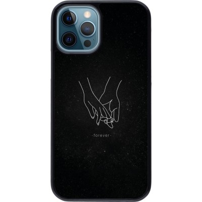 Coque iPhone 12 / 12 Pro - Valentine 2023 hands forever