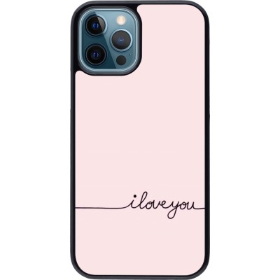 Coque iPhone 12 / 12 Pro - Valentine 2023 i love you writing