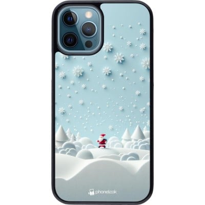 Coque iPhone 12 / 12 Pro - Noël 2023 Petit Père Flocon