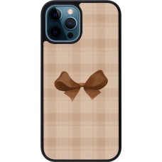 Coque iPhone 12 / 12 Pro - Silicone rigide noir Autumn 2024 bow