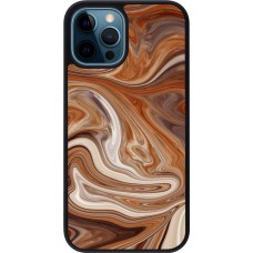 Coque iPhone 12 / 12 Pro - Silicone rigide noir Autumn 2024 marbe